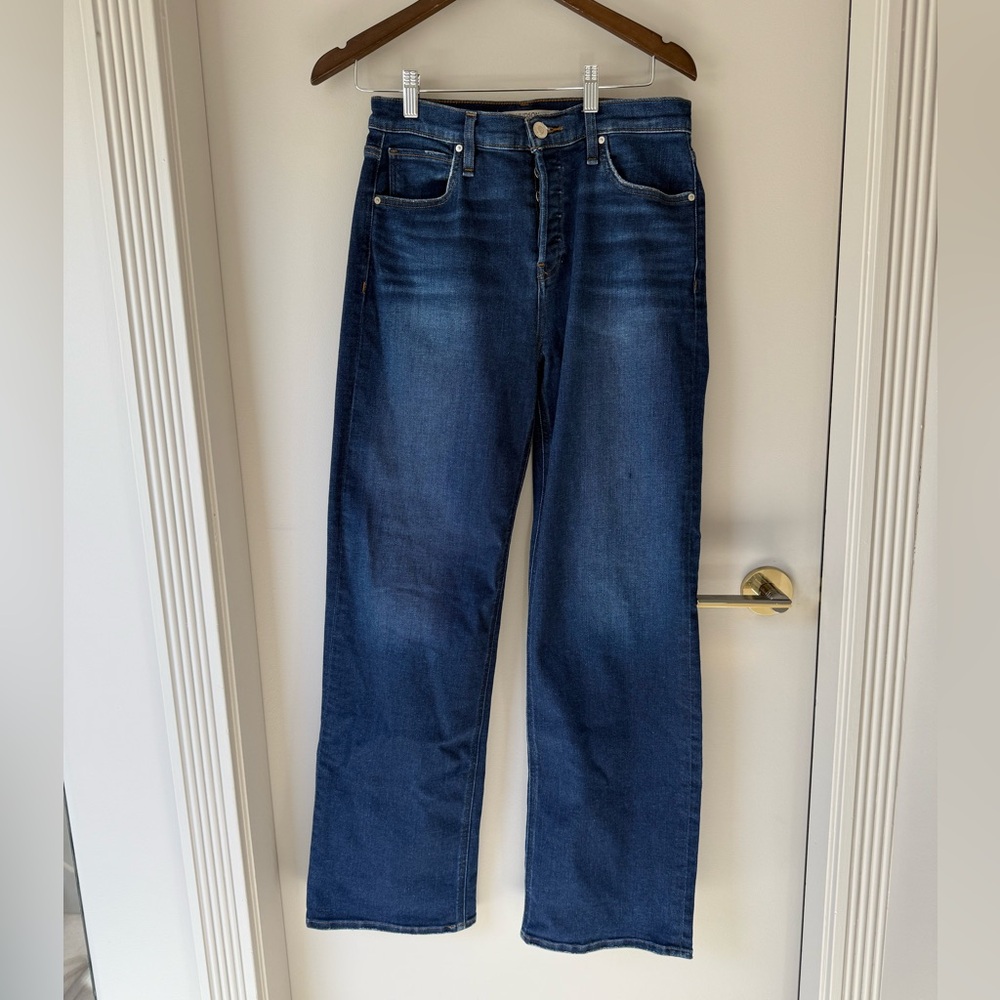 Hudson Jeans Dark Blue Wide Leg Flare Jeans